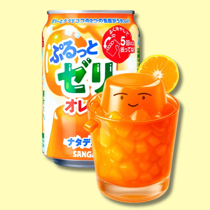 Tsubu Tsubu Purutto Orange Jelly Drink 280ml (SANGARIA)