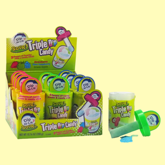 Dip-N-LIk Triple Dip Candy Sour 24g