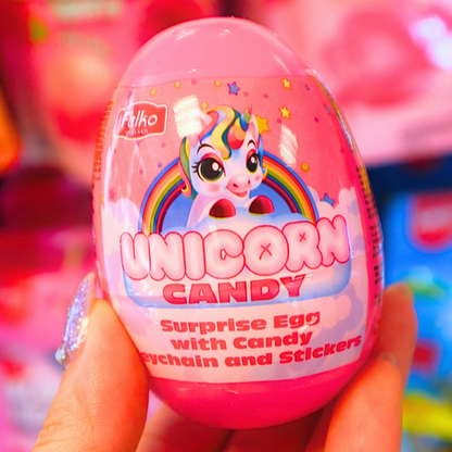 Unicorn Surprise Egg Candy Keychain Stickers 10g (FELKO) DATOVARE