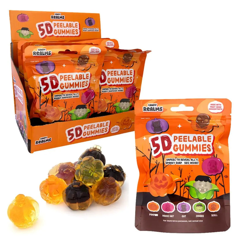 5D Peelable Halloween Gummies 60g (CANDY REALMS)