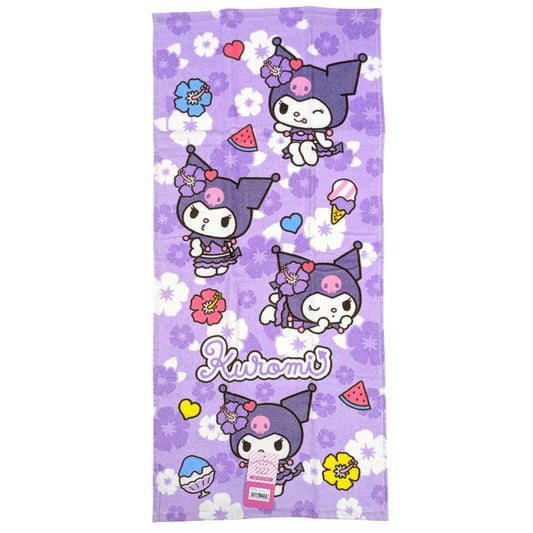 Sanrio Face Towel Kuromi (Hayashi)
