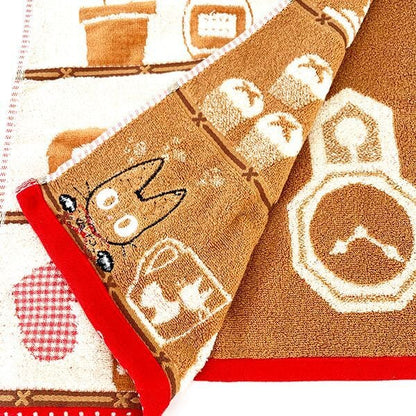 Ghibli Face Towel Kiki Delivery's Service Jiji Shelves (MARUSHIN)