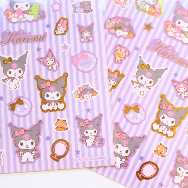 Sticker Sheet Kuromi Plushy (SANRIO)