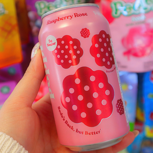 Prebiotic Soda Raspberry Rose 355ml (POPPI) DATOVARE