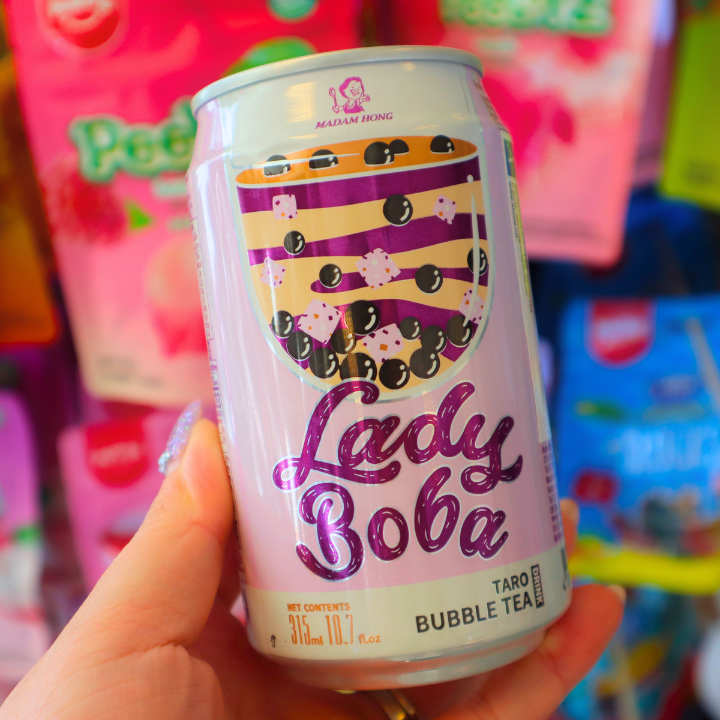 Lady Boba Bubble Tea Taro 315ml (MADAM HONG) HALAL DATOVARE