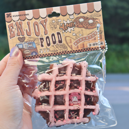 Taba Squishy Strawberry Waffle