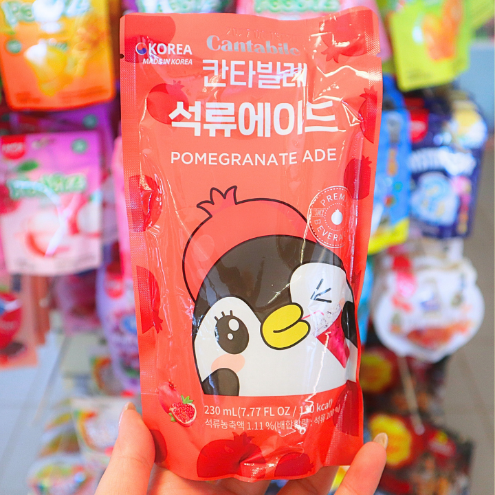 Viral!!! Korean Pouch Drink Pomegranate Ade 230ml (CANTABILE) HALAL