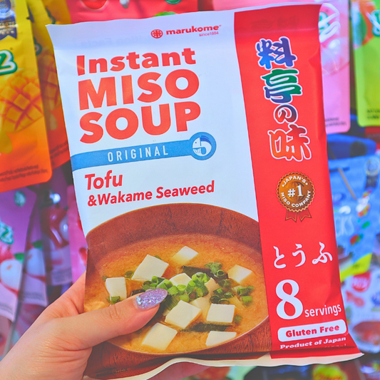 Instant Miso Soup Ryotei no Aji Tofu & Wakame 8 Servings 152g (MARUKOME)