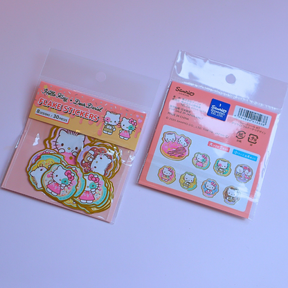 Sticker Flakes Sanrio Hello Kitty Golden Detail 30pcs (SANRIO)