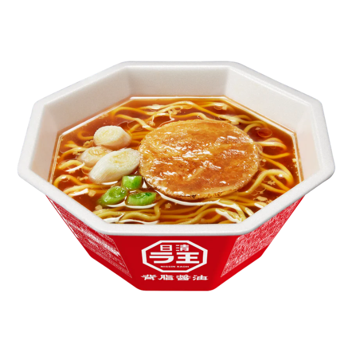 Instant Ramen Raoh Bowl Seabura Shoyu Pork Fat 113g (Nissin)