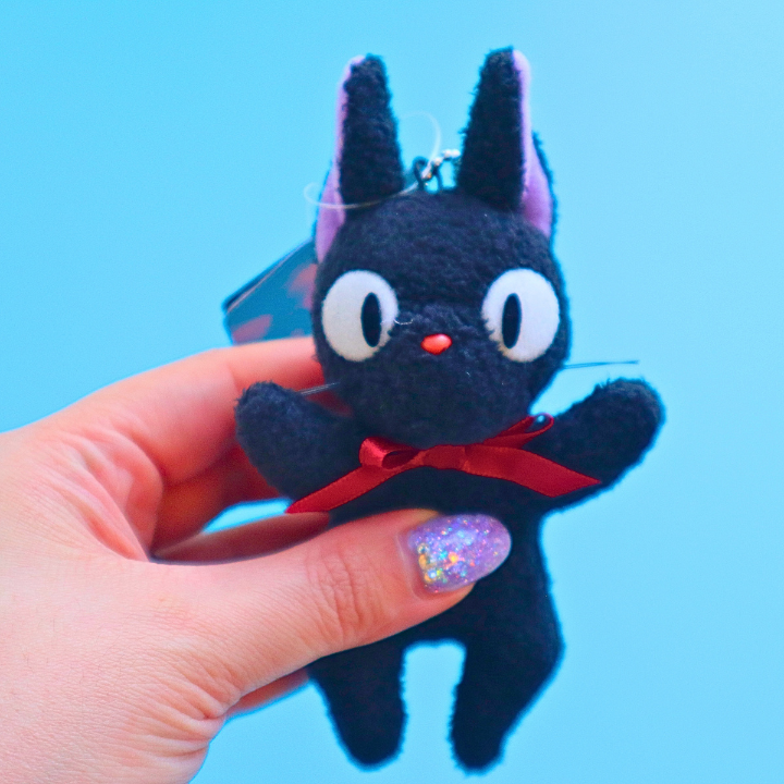Studio Ghibli Kiki's Delivery Service Plush Keychain Jiji Belly-rub Position (SUM ARROW)