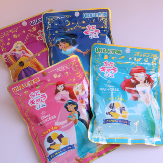 Puni Chara Gummy Disney Princess Apple & Grape 50g (UHA)