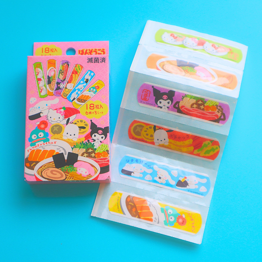 Sanrio Characters Japanese Foods Band Aid Plaster Set (SANRIO)