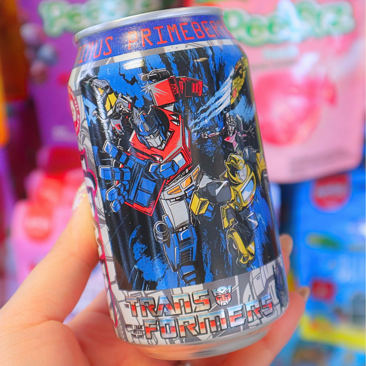 Transformers Optimus Prime Soda Strawberry 330ml (KAWAJI)