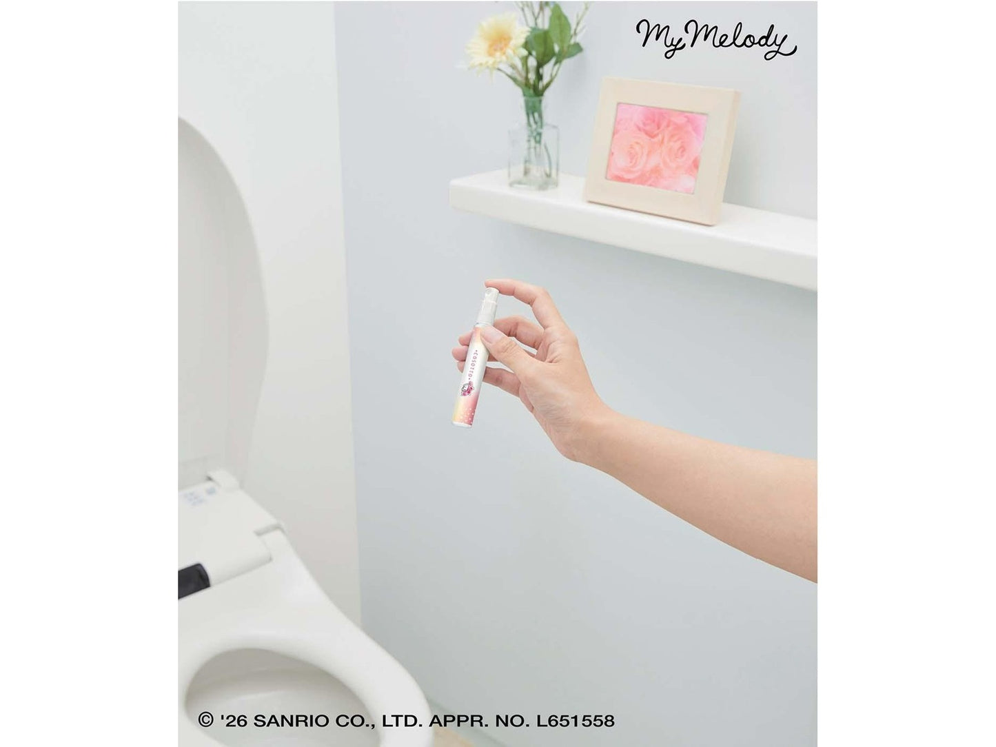 Sanrio My Melody Portable Deodorizing Mist Flare&Fleur 9ml (Shoshuriki)