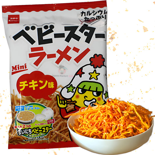 Baby Star Crispy Ramen Snack Chicken Flavour 21g (OYATSU COMPANY)