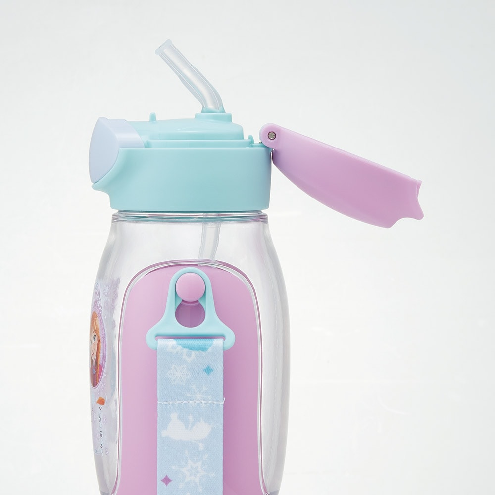 Disney Frozen One Push Straw Water Bottle 530ml (SKATER)