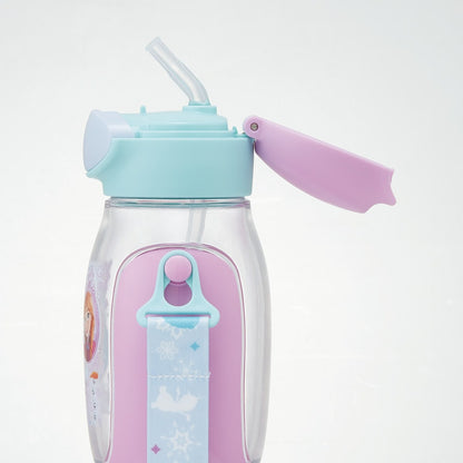 Disney Frozen One Push Straw Water Bottle 530ml (SKATER)