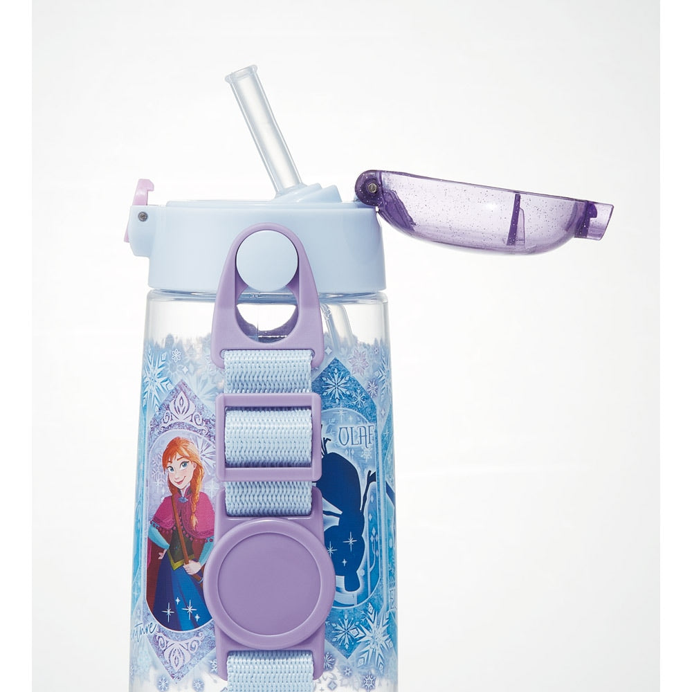 Disney Frozen One Push Straw Water Bottle 480ml (SKATER)