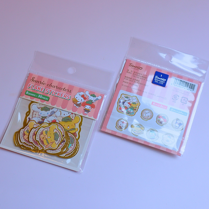 Sticker Flakes Sanrio All Star Golden Detail 30pcs (SANRIO)