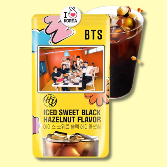 BTS Korean Pouch Drink Iced Sweet Black Hazelnut Coffee 230ml (HY)
