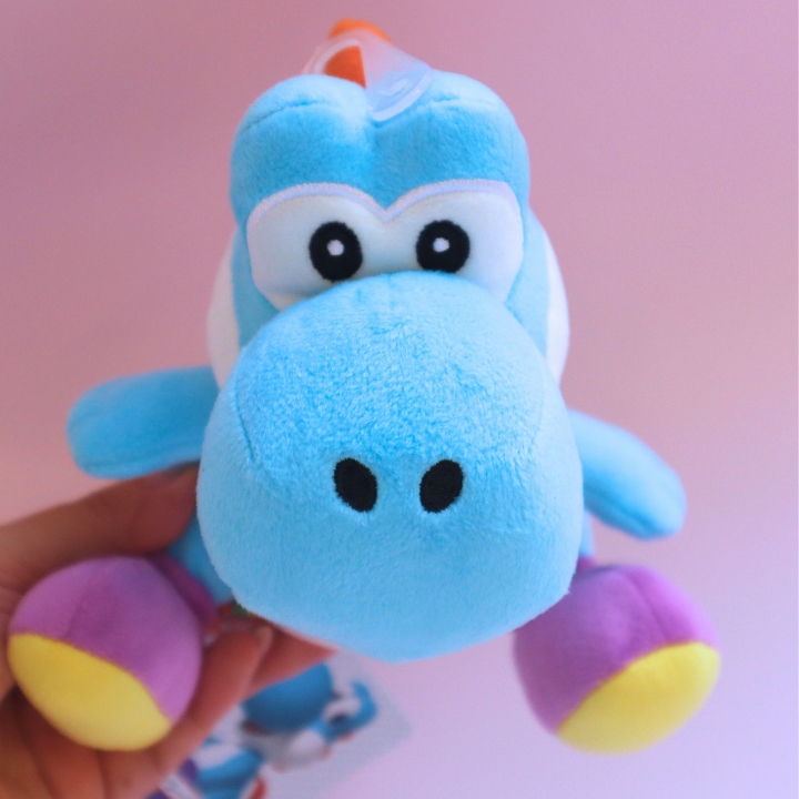 Super Mario All-Star Collection Plushie Light Blue Yoshi 20cm (SANEI)