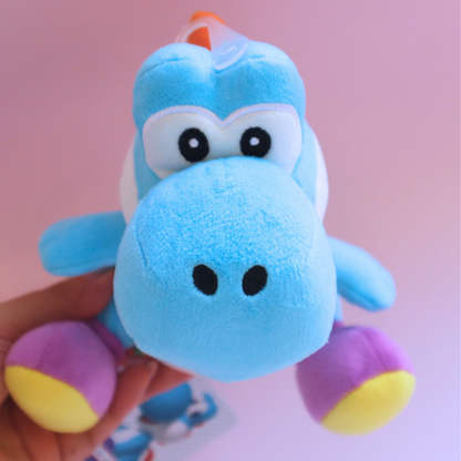 Super Mario All-Star Collection Plushie Light Blue Yoshi 20cm (SANEI)