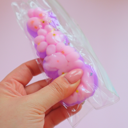 Taba Squishy Dango Cat Paws 12cm Rosa X Lilla