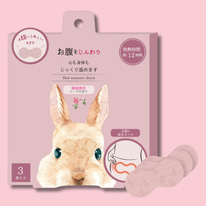 Rose Scented Self-Heating Warm Patch for Stomack 3pc