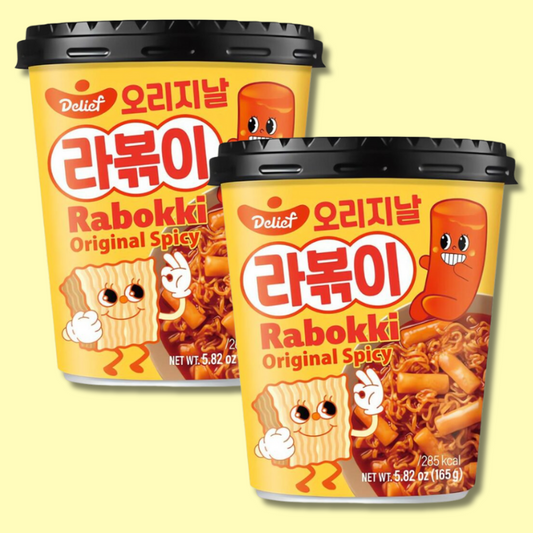 Korean Rabokki Sweet & Spicy Rice Cakes w/Noodles 165g (Delief)