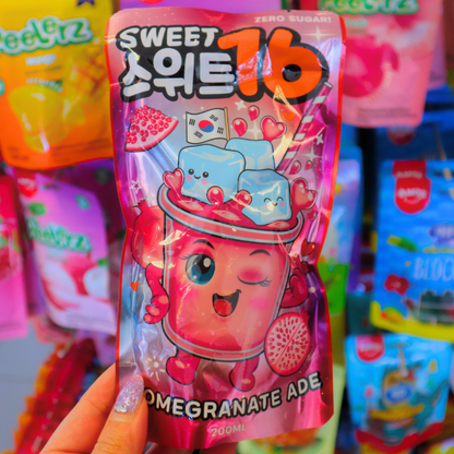 Pouch Drink Pomegranate Ade 200ml (Sweet16)