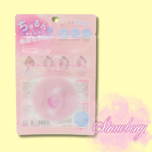 Strawberry Scented Point Facepack Heart 10pc (Q-LIA)