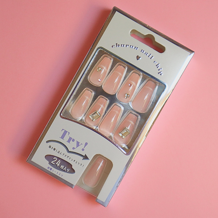 Press-On Nails Pink Magnet 24pcs (KAMIO)