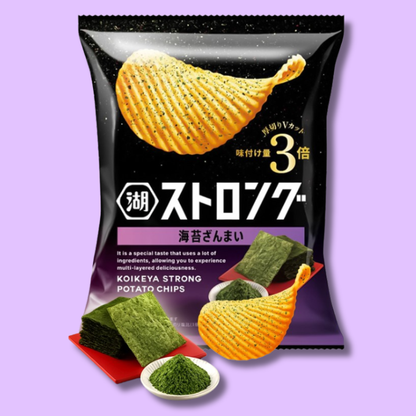 Strong Potato Chips Seaweed 53g (KOIKEYA)
