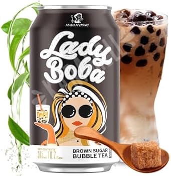 Lady Boba Bubble Tea Brown Sugar 315ml (MADAM HONG) HALAL