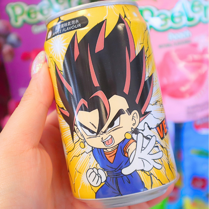 Dragon Ball Sparkling Water Vegito Apple Flavour 330ml (OCEAN BOMB)