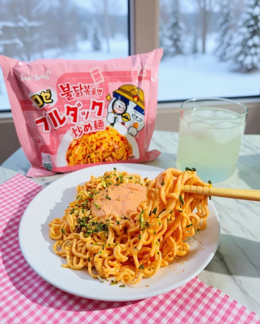Buldak Hot Chicken Ramen Rosé 140g (SAMYANG) HALAL