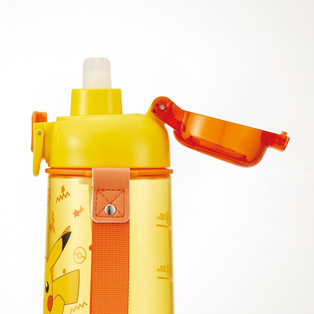 Pokemon Pikachu One Push Straw Water Bottle 630ml (SKATER)