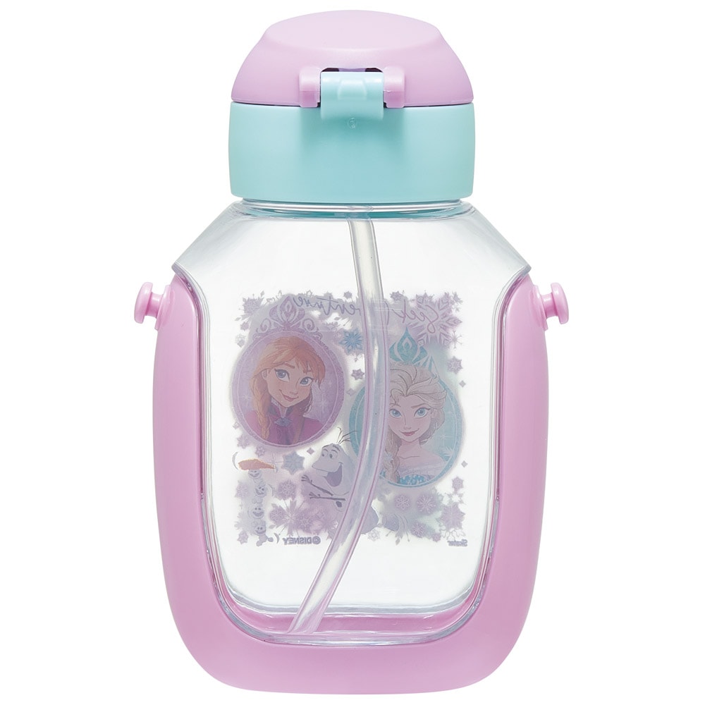 Disney Frozen One Push Straw Water Bottle 530ml (SKATER)