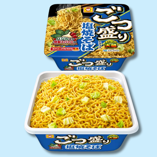 Gotsumori Cup Shio-Yakisoba Extra Big Salty Instant Stir-Noodle 156g (TOYO SUISAN)