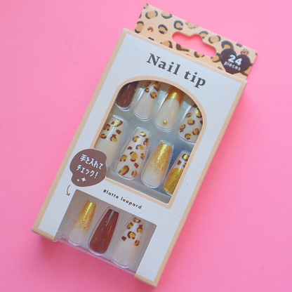 Press-On Nails Leopa 24pcs (KAMIO)