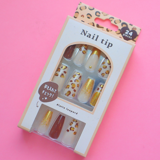 Press-On Nails Leopa 24pcs (KAMIO)