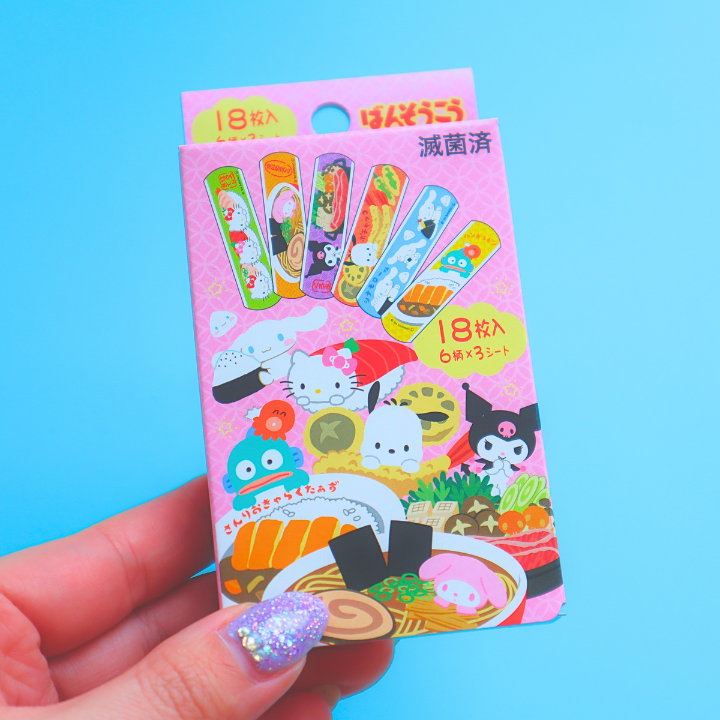 Sanrio Characters Japanese Foods Band Aid Plaster Set (SANRIO)