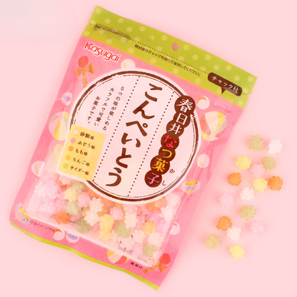 Konpeito Colourful Sugar Candy Fruit Flavours 85g (KASUGAI)
