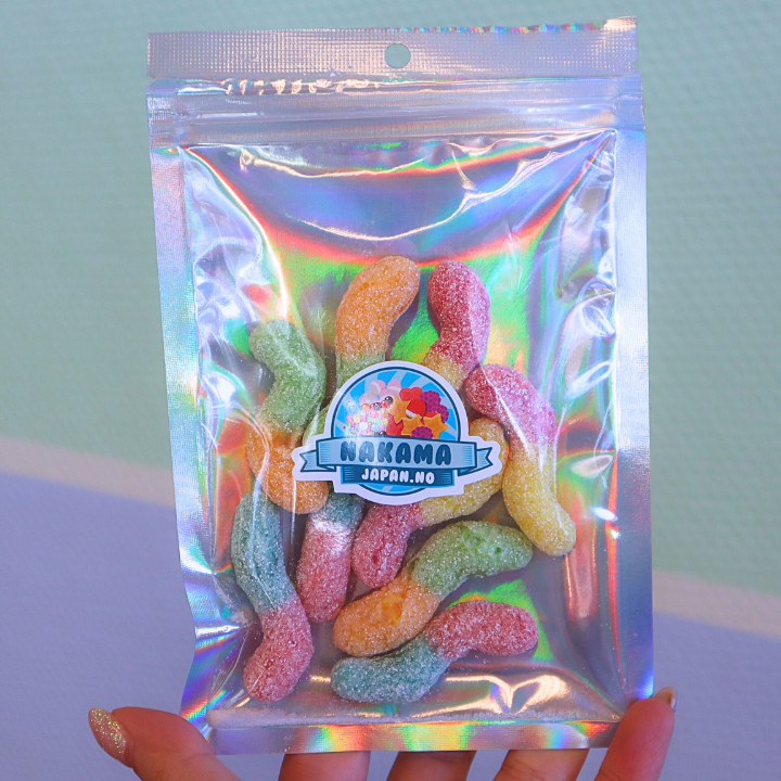Freeze Dried Sour Glowworms 8stk
