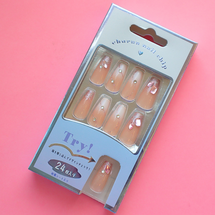 Press-On Nails Glitter Line 24pcs (KAMIO)