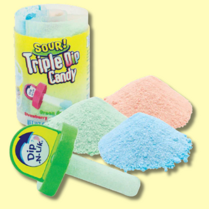 Dip-N-LIk Triple Dip Candy Sour 24g