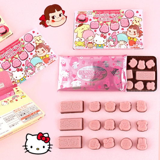 Peko x Sanrio Strawberry Party Chocolate 40g (FUJIYA)