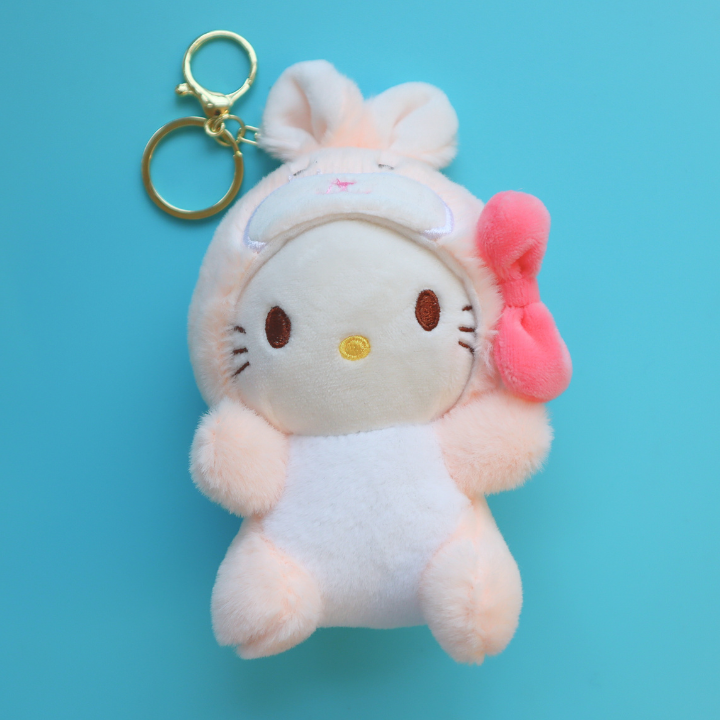 Sanrio Plush Keychain Bunny Hello Kitty