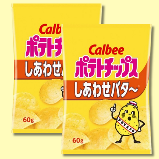 Potato Chips Shiawase Honey & Butter 60g (CALBEE)